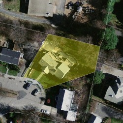 21 Overlook Park, Newton MA  02459-1344 aerial view