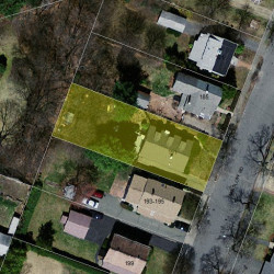 191 Winslow Rd, Newton MA  02468-1713 aerial view