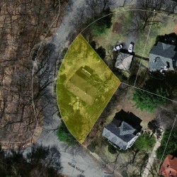 287 Waban Ave, Newton MA 02468-2150 aerial view