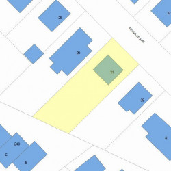 31 Melville Ave, Newton MA 02460-1223 plot plan