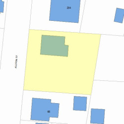 60 Allison St, Newton MA 02458-1045 plot plan
