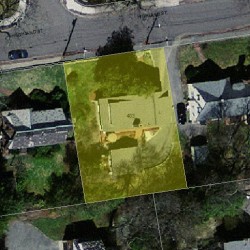 403 Highland St, Newton MA  02465-2707 aerial view
