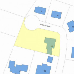 26 Sargent Park, Newton MA 02458-2319 plot plan