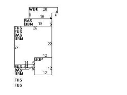 45 Kensington St, Newton MA  02460-1311 floor plan