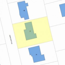 37 Ferncroft Rd, Newton MA  02468-1213 plot plan