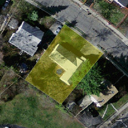 12 Hanson Rd, Newton MA 02459-3517 aerial view