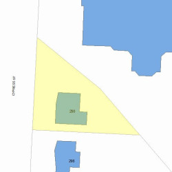 290 Cypress St, Newton MA  02459-2230 plot plan
