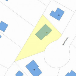 63 Dearborn St, Newton MA 02465-1533 plot plan