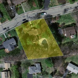 120 Rachel Rd, Newton MA 02459-2913 aerial view