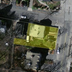 387 Lowell Ave, Newton MA  02460-2148 aerial view