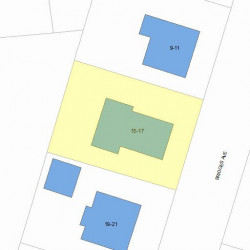 17 Bridges Ave, Newton MA  02460-2016 plot plan