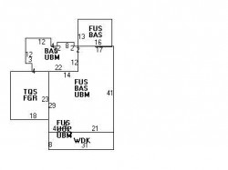 106 Hillside Ave, Newton MA 02465-2545 floor plan
