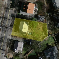 162 Waverley Ave, Newton MA 02458-2402 aerial view