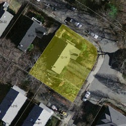 12 Whittemore Rd, Newton MA  02458-2106 aerial view