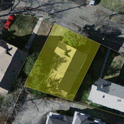 58 Waban St, Newton MA 02458-1415 aerial view