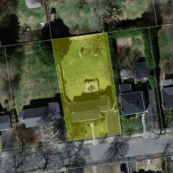 41 Amherst Rd, Newton MA  02468-2301 aerial view