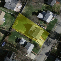 18 Elmhurst Rd, Newton MA  02458-2207 aerial view