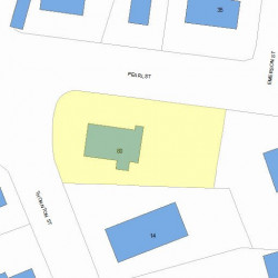 80 Pearl St, Newton MA 02458-1516 plot plan