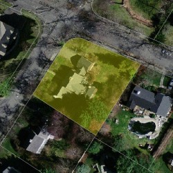 23 Longmeadow Rd, Newton MA  02459-3428 aerial view
