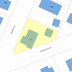 357 Auburndale Ave, Newton MA 02466-1213 plot plan