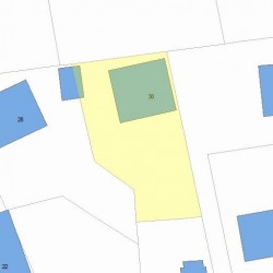 30 Beecher Pl, Newton MA 02459-2313 plot plan