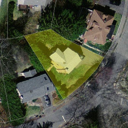 61 Walnut Hill Rd, Newton MA  02459-2666 aerial view