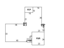 42 Gordon Rd, Newton MA 02468-1023 floor plan