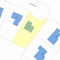 45 Columbine Rd, Newton MA 02459-3444 plot plan