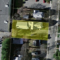 43 Rustic St, Newton MA 02458-1024 aerial view