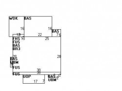 45 Westbourne Rd, Newton MA 02459-1617 floor plan