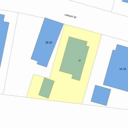 18 Upham St, Newton MA  02465-1520 plot plan