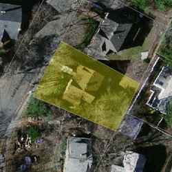 11 Boulevard Rd, Newton MA 02459-1203 aerial view