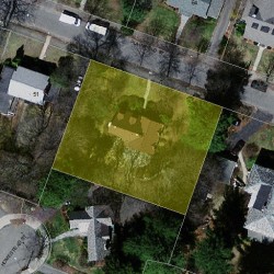 61 Plainfield St, Newton MA  02468-1637 aerial view