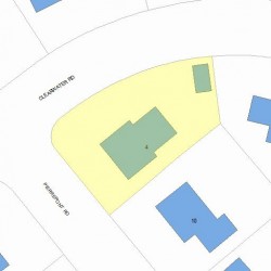 4 Pierrepont Rd, Newton MA  02462-1118 plot plan