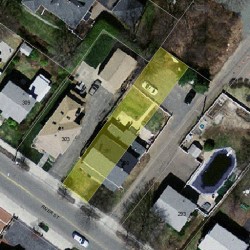 301 River St, Newton MA  02465-1437 aerial view