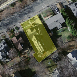 38 Braeland Ave, Newton MA  02459-2211 aerial view