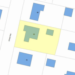 66 Fisher Ave, Newton MA 02461-1107 plot plan