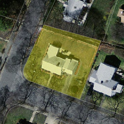 37 Farmington Rd, Newton MA 02465-1106 aerial view