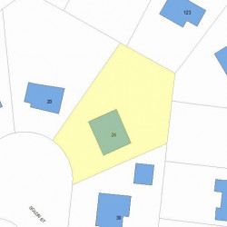 24 Solon St, Newton MA 02461-1827 plot plan