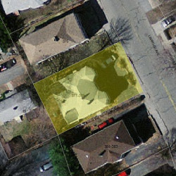 379 Linwood Ave, Newton MA  02460-1342 aerial view