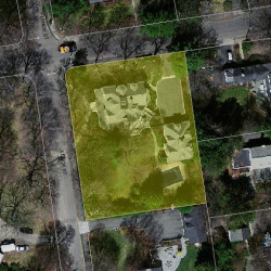 62 Lenox St, Newton MA 02465-3014 aerial view