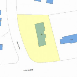 40 Bristol Rd, Newton MA 02465-2903 plot plan