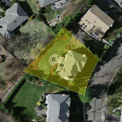 336 Country Club Rd, Newton MA  02459-3116 aerial view