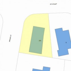 256 Parker St, Newton MA 02459-2673 plot plan