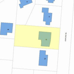 19 Ashford Rd, Newton MA  02459-1228 plot plan