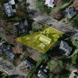 87 Levbert Rd, Newton MA  02459-3008 aerial view