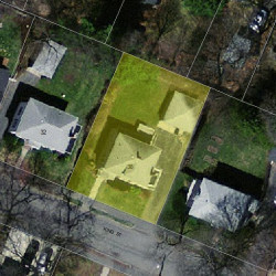 38 King St, Newton MA 02466-1204 aerial view