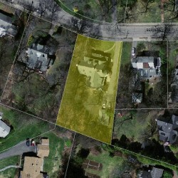 96 Berkeley St, Newton MA 02465-2619 aerial view