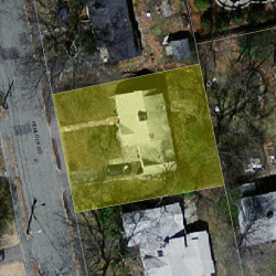 18 Hemlock Rd, Newton MA  02464-1207 aerial view