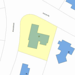 87 Boulder Rd, Newton MA  02459-2648 plot plan